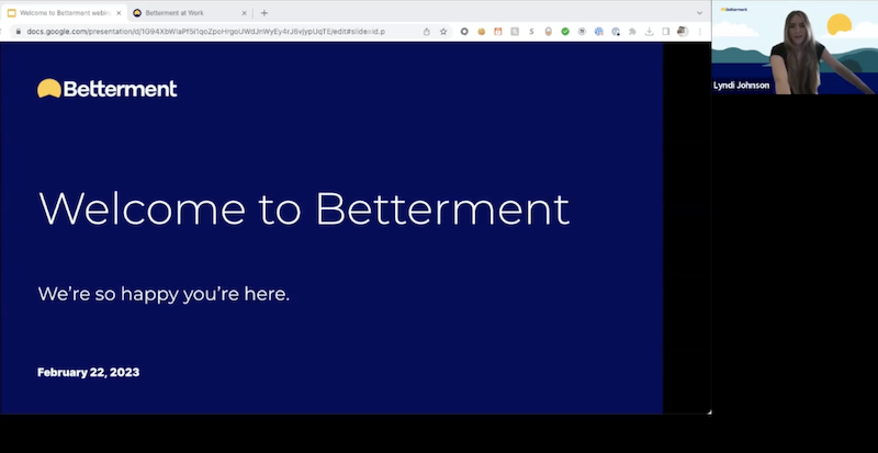 image representing Welcome to Betterment at Work