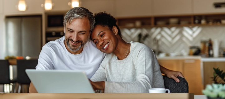 Middle age couple shopping for dental insurance